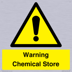 Warning Chemical Store